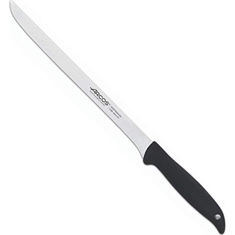 Coltello da prosciutto Arcos Minorca 145600 in acciaio inox Nitrum e mango polipropilene con lama 24 cm in blister. (1/3)