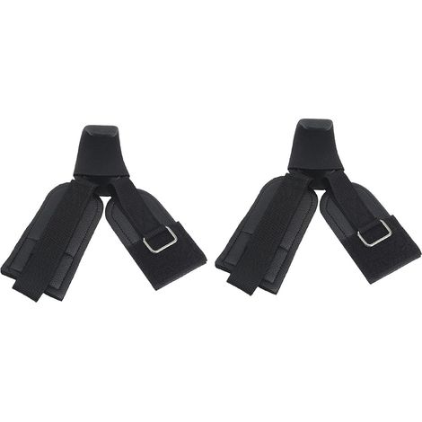 Lot de 2 sangles de levage de poignet antidérapantes pour exercices d'haltérophilie (1/5)