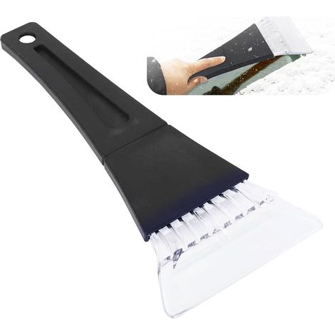 CCYKXA Car ice scraper, winter ice scraper, efficient, fast, effortless and gentle ice scraper, stable, effective and safe snow scraper for cars – Black