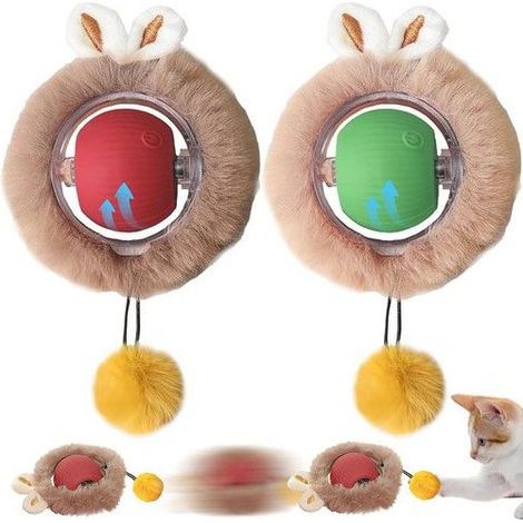 Balle Chats Interactif, Balle Interactive pour Chats, Ball Automatic Cat Toy, Balle à Rouler pour Chat Et Chien, Magic Ball Balle (1/5)