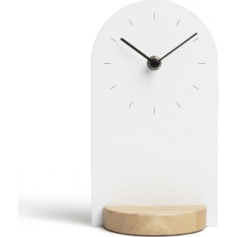 Umbra Sometime Orologio Metallo Bianco Naturale