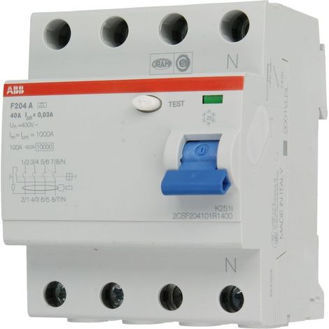 DIFERENCIAL F204A 40A 30MA ABB 2CSF204101R1400
