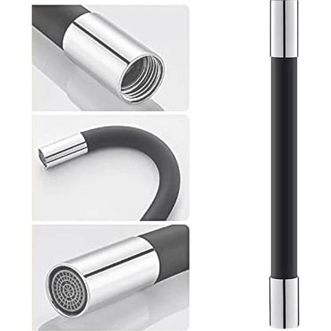 Extenseur de Robinet Flexible, Allonge pour Lavabo et Évier, Réglable 360°, 3 Tailles (20/30/50 cm), Interface Universelle G1/2, Cuivre et Silicone Alimentaire, Installation Facile (1/5)