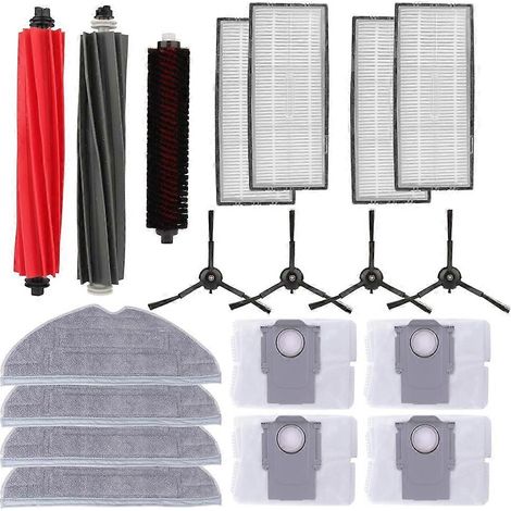 Pièces de rechange kit pour Roborock S8 Pro Ultra aspirateur robot, accessoires Ain brosse latérale filtre HEPA chiffon de lavage sacs à poussière (1/5)