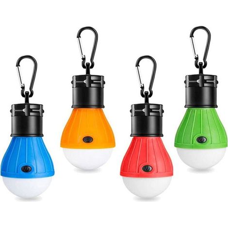 Lampes de camping - Lampes LED - Éclairage de secours - Portables - Idéales pour le camping, l'exploration et la pêche - Lot de 4 (1/5)