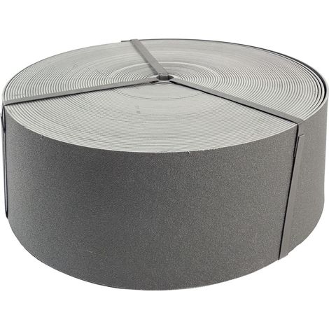 Bordure en PVC recyclé - H15cm - L40m - Epaisseur 3 mm - Gris - BorderFix