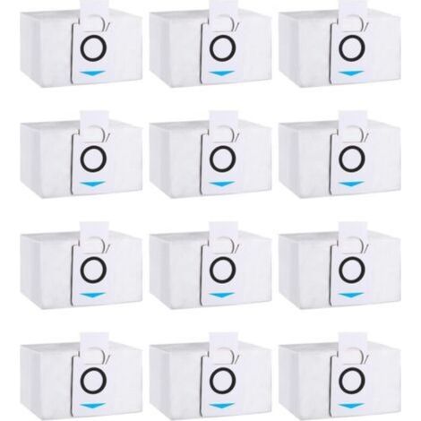 12er-Pack Staubsaugerbeutel-Zubehör, kompatibel mit Deebot X1 Omni, X1 e Omni, X1 TURBO, T20 Omni, T20e Omni