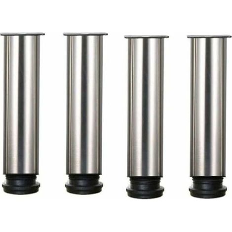 Verstellbare Möbelfüße 25 cm - 4er-Set Füße aus Edelstahl 304 für Tische, Schränke und Arbeitsplatten