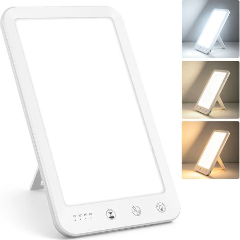 Randaco Tageslichtlampe LED 10000 Lux für Herbst und Winter, 3 Lichtfarben, 5 Helligkeitsstufen, 4 Timer, Touch, USB-C, verstellbarer Standfuß (1/5)