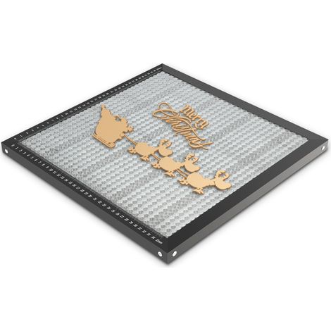 SWANEW Tavolo da lavoro a nido d'ape Tavolo da lavoro per macchina per incisione laser Pannello a nido d'ape in lega di alluminio 400 x 400 x 22 mm (1/5)