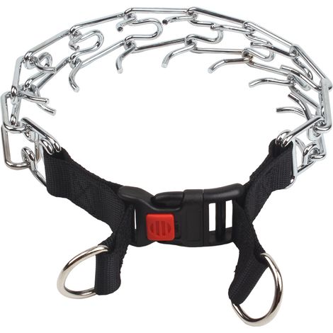 Hundehalsband, verstellbares Trainingshalsband aus Eisen, stimulierendes Metallhalsband für Hunde, sicher (1/5)