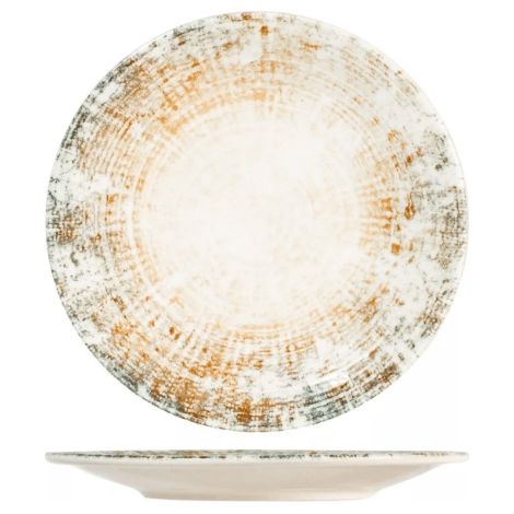 6 x assiettes plates ERIS - 27 cm - Porcelaine - H&H