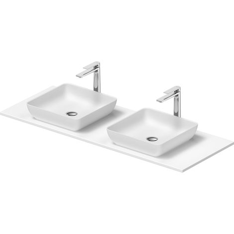 Duravit Sivida double lavabo Set carré incl. console