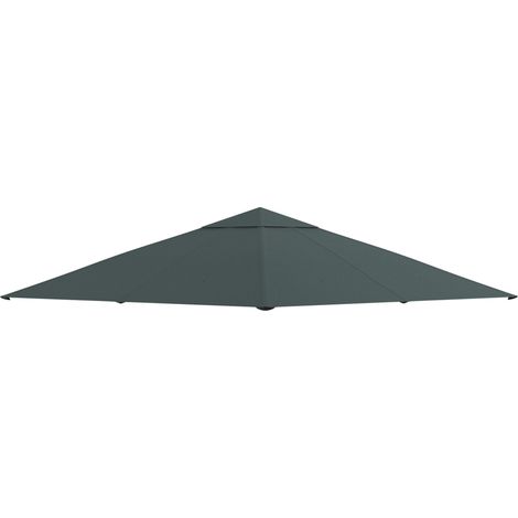 Telo di ricambio per gazebo 3x3 m in poliestere con rivestimento PA grigio scuro HOMVRA (1/5)