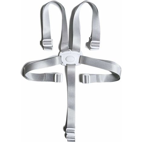 Sangles de sécurité pour chaise haute, harnais de sécurité 5 points pour enfants convertibles pour chaise haute/landau/poussette/poussette (1/4)