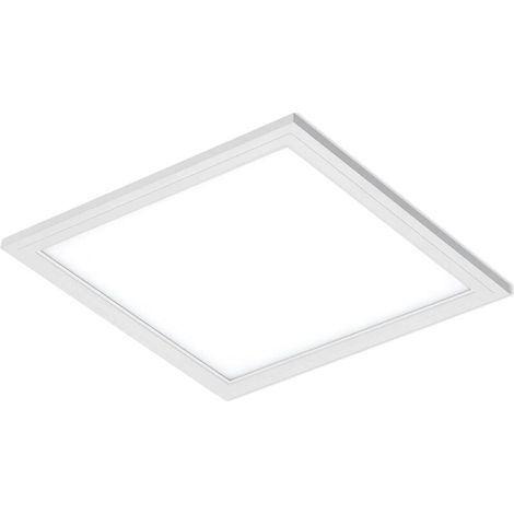 Quadratische LED-Deckenleuchte in Weiß, Deckenleuchte, Schlafzimmer-Deckenleuchte, Wohnzimmer-Deckenleuchte, 20-W-LED-Panel, 30 x 30 cm, neutralweißes Licht (1/4)