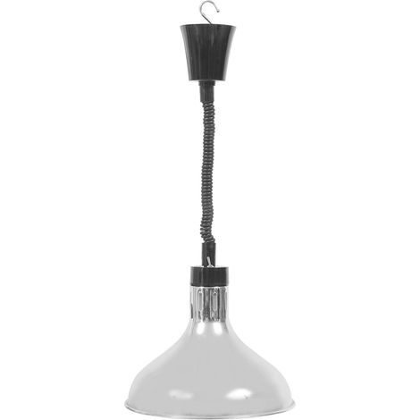 Lampe Chauffante Buffet Suspendue Rétractable Métal et Verre Lampe de Chauffage Alimentaire pour Restaurant Hôtel et Cuisine Professionnelle (1/5)