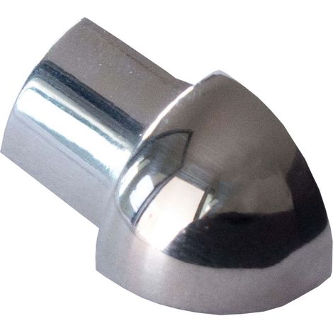 Dalsys Angle extérieur pour profilé en quart de cercle en acier inoxydable, Profilé pour carrelage - Poli 8mm, 1 pièce
