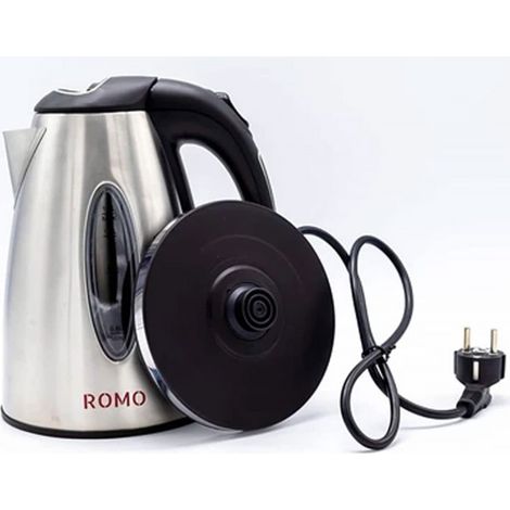 Bollitore elettrico da 1,7 litri. 2200W. Acciaio inossidabile. Ebollizione rapida. Base a 360º. Spegnimento automatico