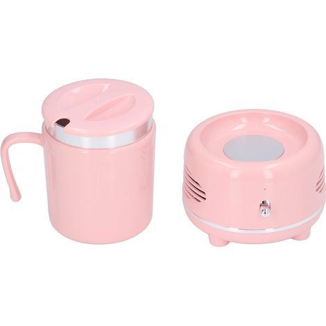 Tasse Chauffante et Rafraîchissante - Contrôle Facile, Poignée Ergonomique, Antidérapante pour Café et Gourde Rose
