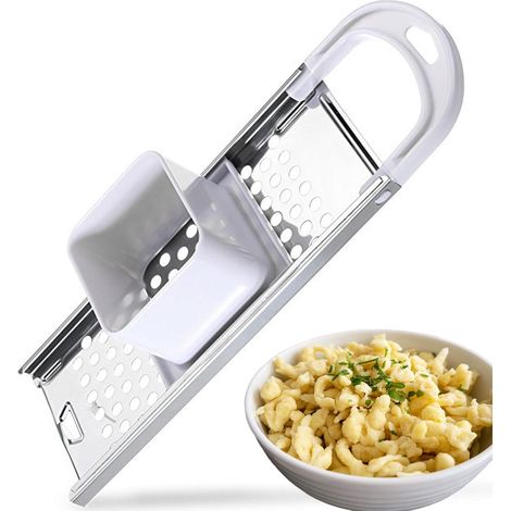 1 Rabot à Spätzle, Acier Inoxydable, Râpe Grille, Poignée ABS, Cuisine Maison (1/5)