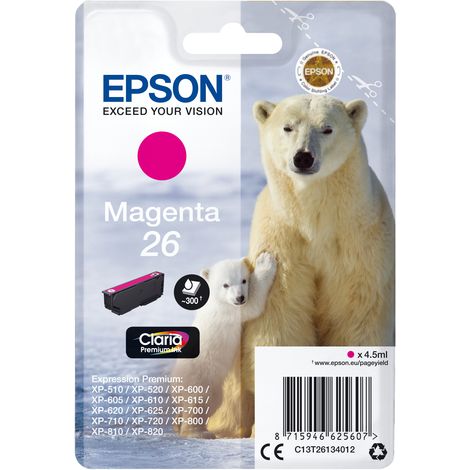 Epson Polar bear C13T26134022 cartouche d'encre 1 pièce(s) Original Magenta (1/2)