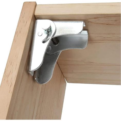 Cadre de support pliable - charnières autobloquantes - pieds - accessoires et soufflets - pour pieds de table pliants rallonge de table de cuisine pliante (Spli (1/3)