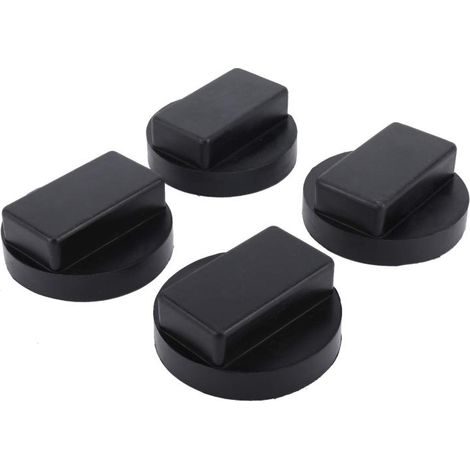 Lot de 4 supports de cric pour BMW, bloc de cric, adaptateur de support de cric carré en polyuréthane noir pour protection des rails de châssis (1/5)