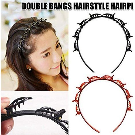 Haarspangen für Damen, 8-Pin-Haarreif, Zahnmuster, Doppelpony-Frisur, Haarspangen zum Stylen der Frisur. (1/4)