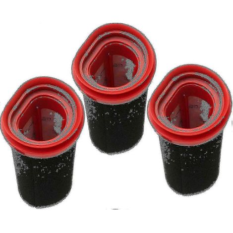 Lot de 3 filtres 25,2 V/21,6 V pour aspirateur sans fil Bosch Flexxo Série 4 (BBH32101, etc.), remplace les filtres JZ. (1/4)