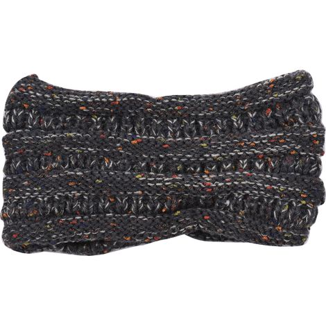 Conjunto de 1 diadema de invierno moderna para mujer, turbante de punto, color liso, cálida, diadema de ganchillo, orejeras anchas, accesorio para el cabello