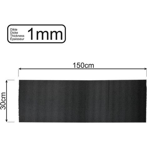 Rutschfeste matte schwarz 150x30cm 1mm (1/5)