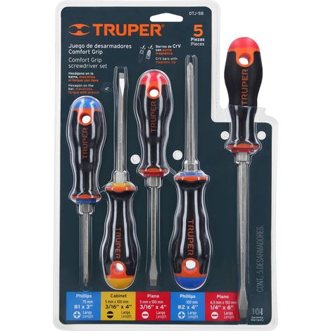 Ensemble de tournevis Truper DTJ-5B 5 unités