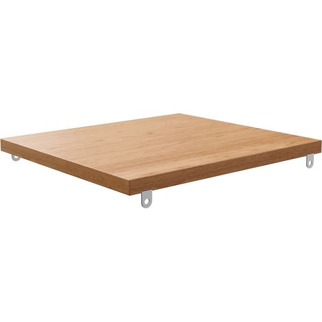 Meuble vasque salle de bain 40 cm avec étagère rangement, pièce rechange universelle, fixation incluse, aspect bois naturel