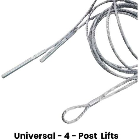 Cable de acero universal con ojal para elevador de cuatro columnas (1/5)