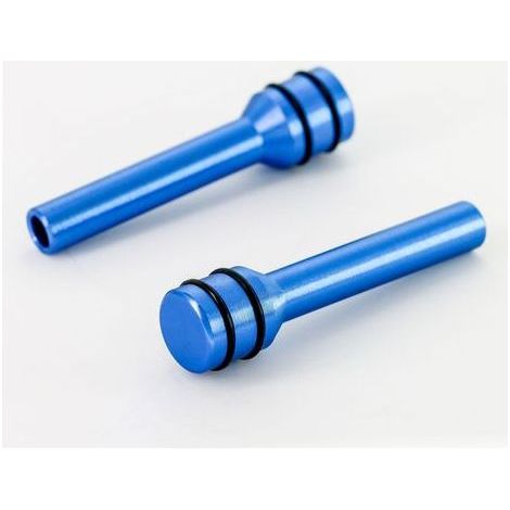 Türschlossbolzen aus Aluminiumlegierung, universell, rostfrei, elegant, blauer Türgriff für den Innenbereich als Ersatzteil (1/4)