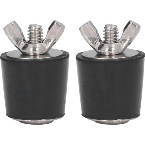 BEBUSINGOTO Paquete de 2 tapones de invernaje para piscinas, tapones de expansión de 25 mm, tapones de goma para piscinas elevadas, líneas de retorno de skimmer y mangueras. (1/5)