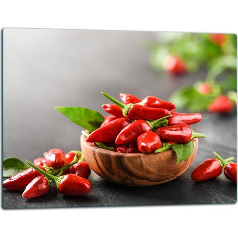 Schneidebrett aus Glas, 52x40 cm, Chili (1/5)