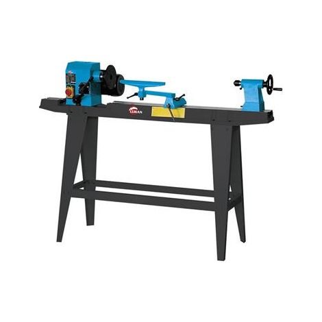 Leman – Tour à bois 850mm pour bois dur – Moteur asynchrone 450W silencieux – Tête en fonte positionnable – TAB085