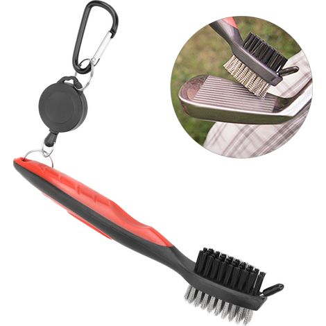 Brosse Nylon et Acier pour Nettoyage de Clubs de Golf - Outil de Nettoyage Double Face (1/4)