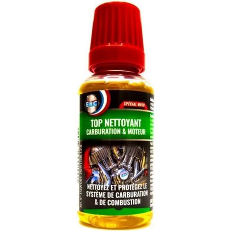 Nettoyant Carburation et Injection MOTO ERC/Évitez le Remplacement/Nettoie en Profondeur/Réduit la Consommation – Additif Moto