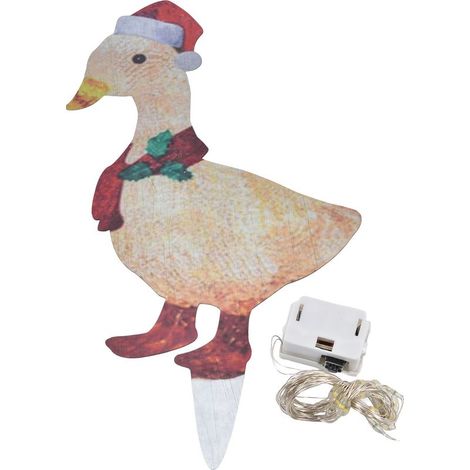 deco jardin exterieurDécoration de jardin de canard lumineuse avec guirlande LED pour Noël et événements (1/5)
