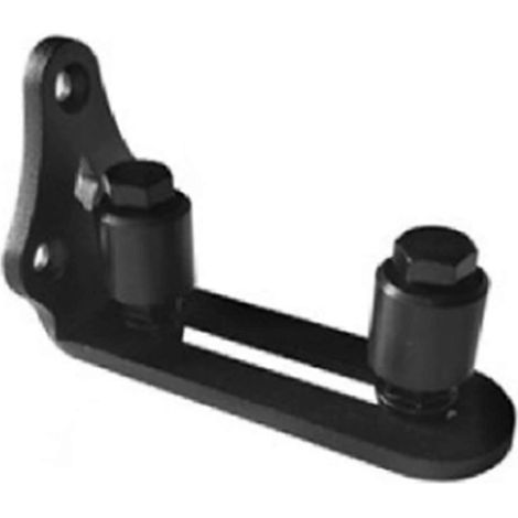 Rails de guidage à roulettes en acier au carbone pour portes coulissantes, rails de guidage inférieurs pour portes de grange, accessoires de quincaillerie (1/5)