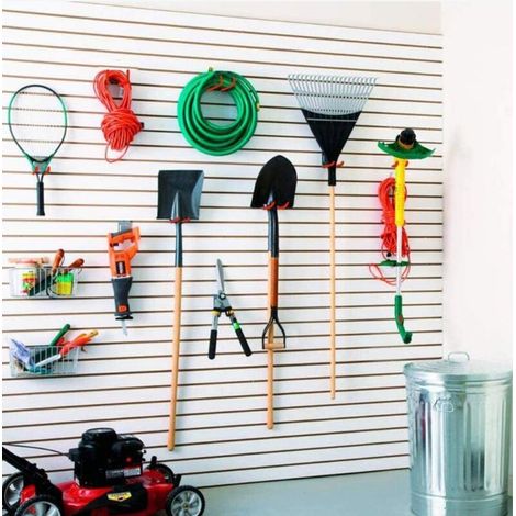 Crochets de Garage, Crochets de Rangement pour Garage Crochets de Suspension, Crochet muraux en Acier avec Revêtement Anti-Dérapant Support Lourd, pour Accrocher Les échelles,Vélos,Outils de Jardin Gr (1/3)