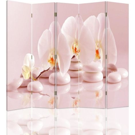 Paravento bilaterale, Orchidee zen - 180x170 (1/5)