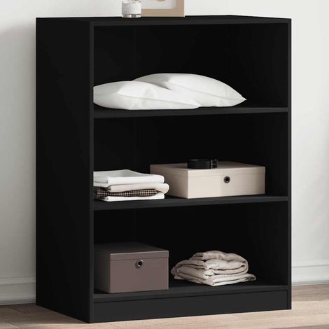 vidaXL Wardrobe Black 77x48x102 cm Engineered Wood (1/5)