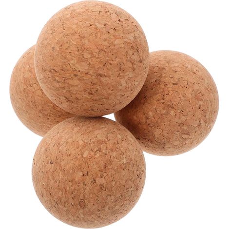 4 bouchons liège - bois - naturels, ronds, pour vin et bière (1/5)