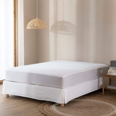 Protège matelas bouclette imperméable - bonnet 27 cm 180x200 - SERENITE
