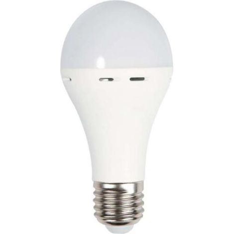 Bombilla LED V-TAC E27 9W A70 con batería de 3 h, blanco natural (1/5)
