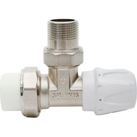 G3/4 PPR Angle Manual Temperature Control Valve Radiator Control Valve Radiator Angle Valve (DN20)